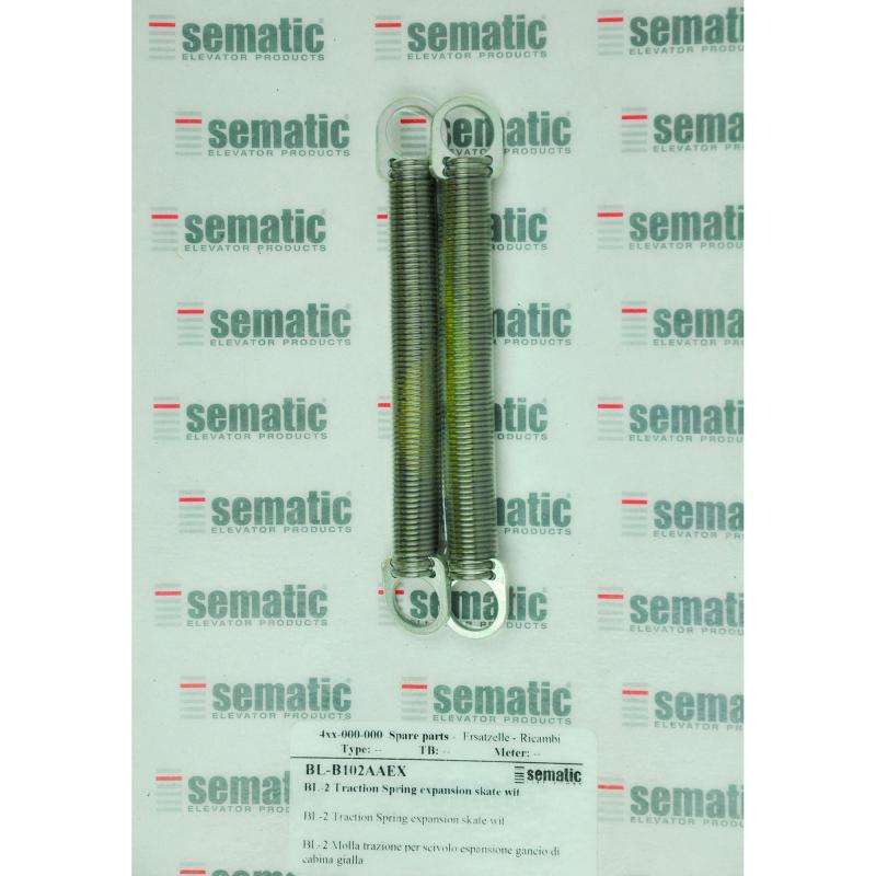 BL-B102AAEX | 2 X TRACTION SPRING FOR EXPANSION SKATE WITH CAR DOOR LOCKING DEVICE (YELLOW)